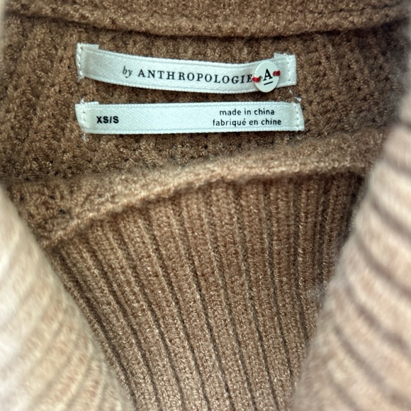 Anthropologie Kali Turtleneck Poncho Knit Sweater Womens XS/S Camel Pre-Owned - Picture 4 of 7